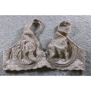 Fashion Forms‎ Women's Nude Lace Underwire Bra 36C Adjustable Straps